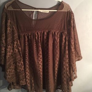 Brownish/purple blouse